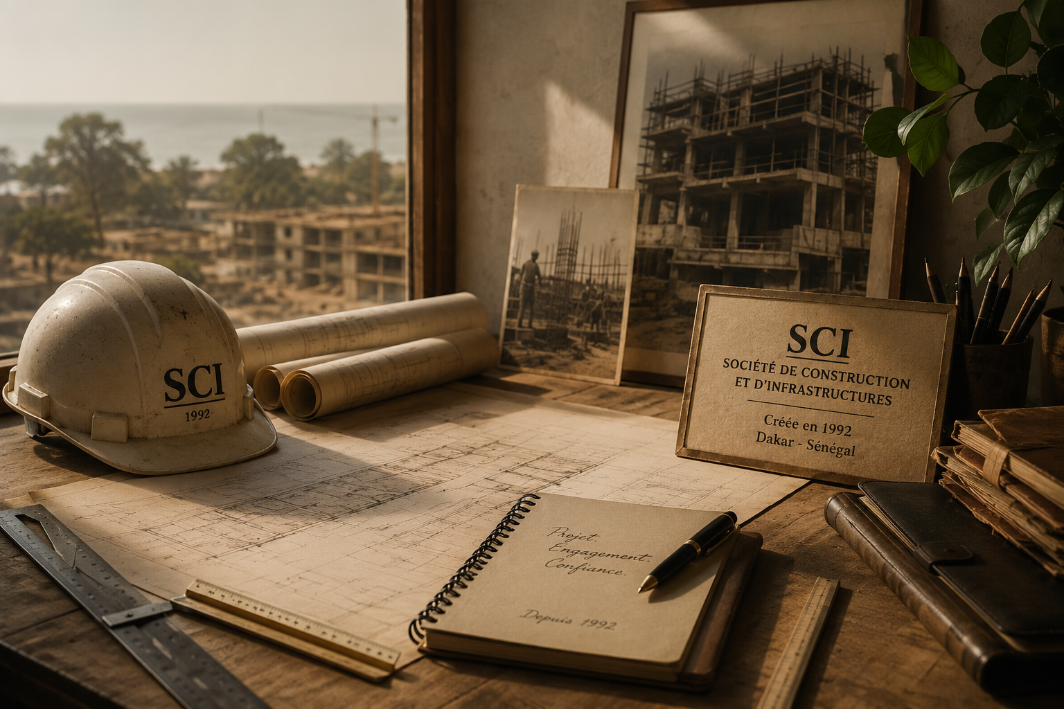 Équipe et chantier du Groupe SCI