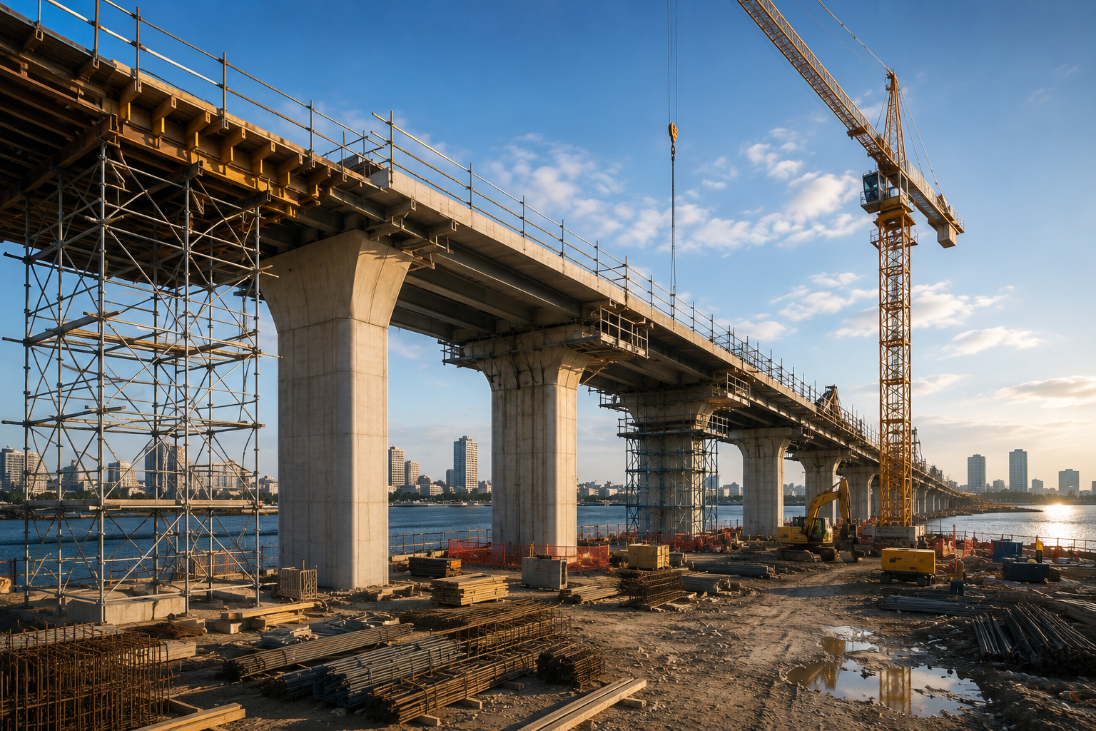 Chantier et infrastructure réalisés par SCI Construction