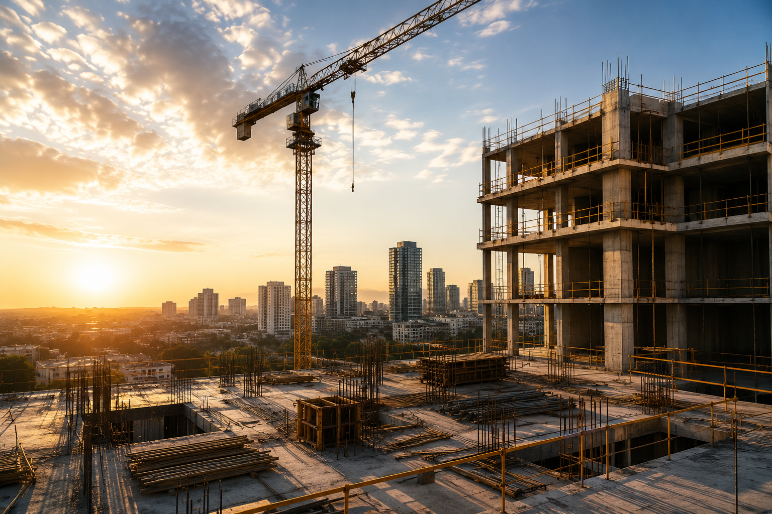 Chantier de construction mené par SCI Construction